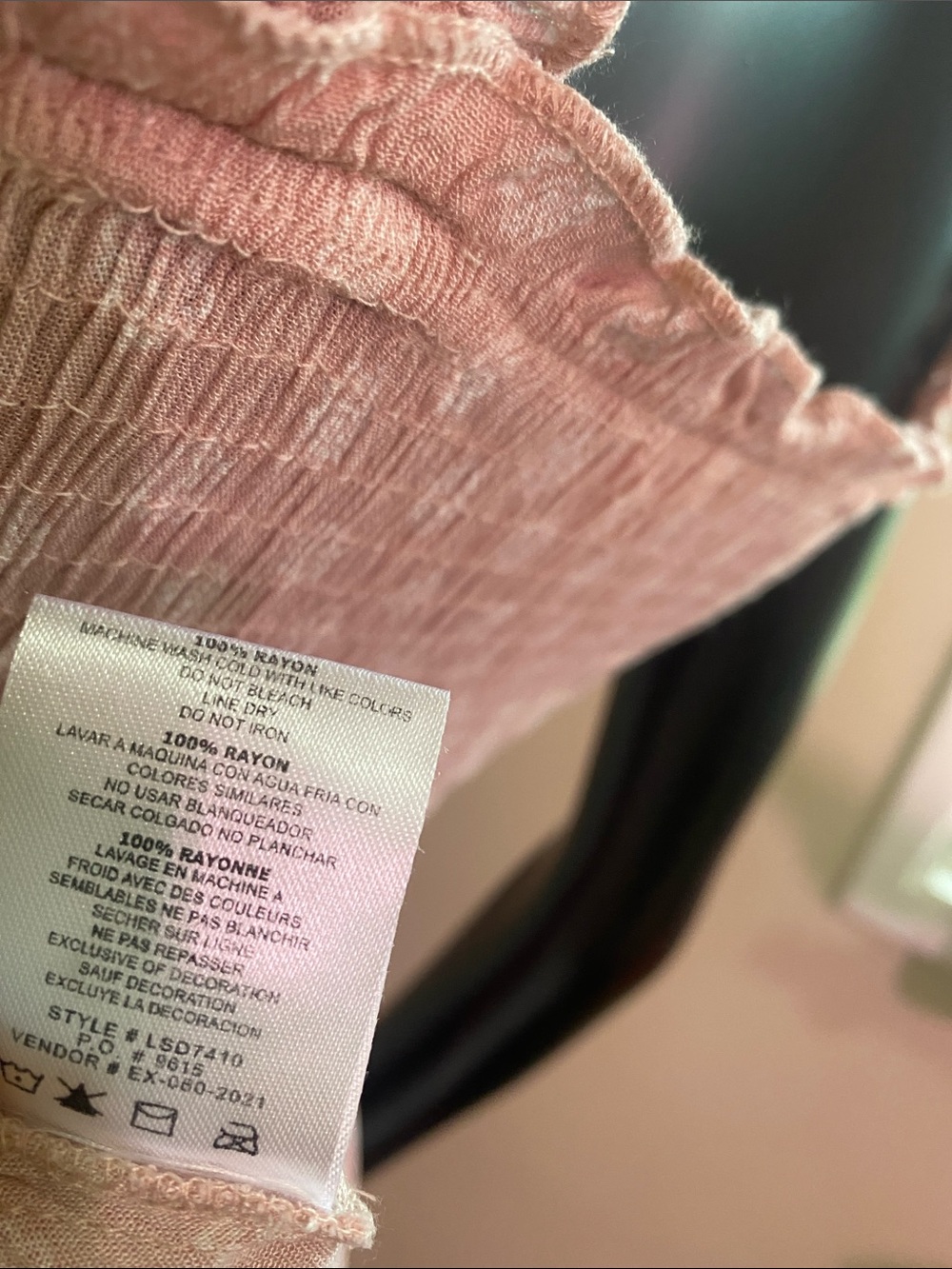 Soft Blush Smocked Top by Salty Lemon - Picture 12 of 12